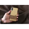 Capa protetora MAN&WOOD para iPhone X/XS – Terra preto, parte traseira protetora