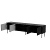 Móvel de TV Cama CORTINA 4D 200x40x55 preto