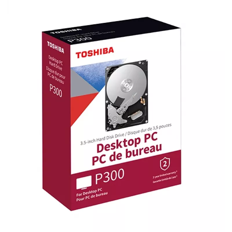 Toshiba P300 Desktop PC - disco rígido - 6 TB - interno - 3.5 (8.9 cm) - SATA 6Gb/s - 5400 rpm - memória intermédia: 128 MB