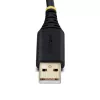 StarTech.com cabo adaptador USB para série de 2 portas de 13ft (4m), parafusos/porcas DB9 substituíveis, retenção COM, USB-A para DB9 RS232, FTDI, proteção ESD nível 4, Windows/macOS/ChromeOS/Linux – construção robusta em TPE