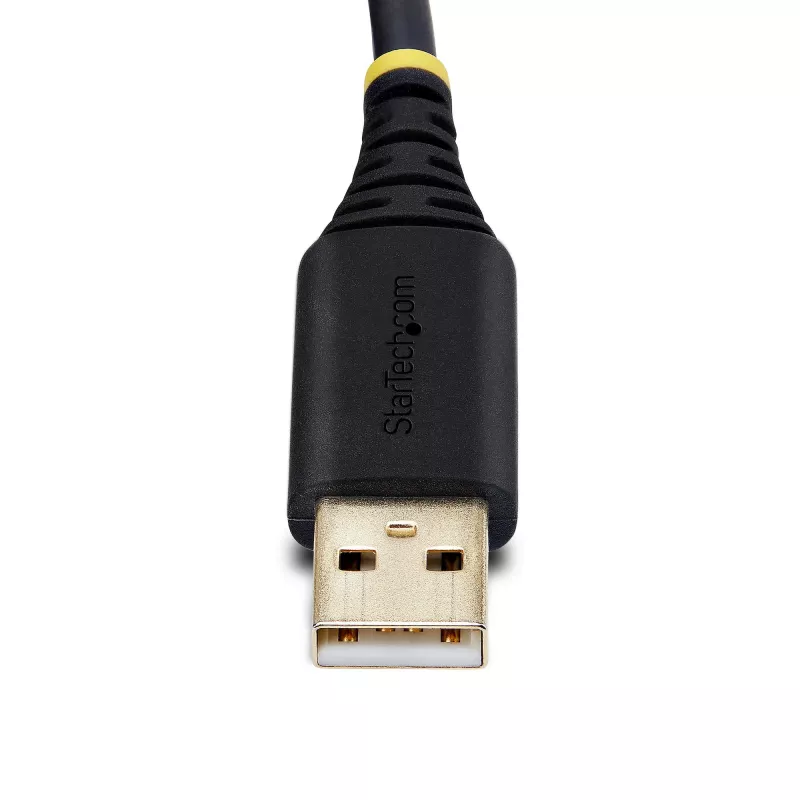 StarTech.com cabo adaptador USB para série de 2 portas de 13ft (4m), parafusos/porcas DB9 substituíveis, retenção COM, USB-A para DB9 RS232, FTDI, proteção ESD nível 4, Windows/macOS/ChromeOS/Linux – construção robusta em TPE