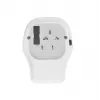 Adaptador de viagem de parede GEMBIRD TPA-1A2C20-02-W 20W — 1xUSB-A + 2xUSB-C, ficha tipo G, 100–250 V, branco
