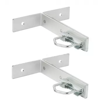 Suporte angular de montagem em mastro Extralink KK200 com abraçadeiras em U M8, aço inoxidável, carga máx. 40 kg, 2 unid.