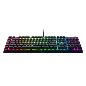 Razer BlackWidow V4 X Teclado mecânico para gaming, interruptores amarelos, layout US, com fio, preto