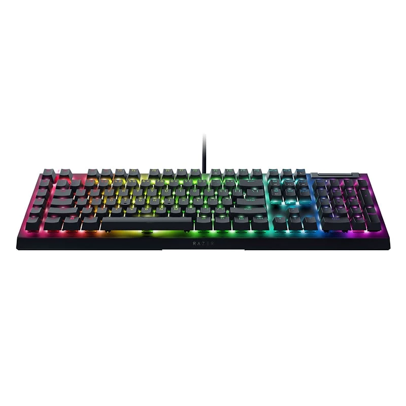 Razer BlackWidow V4 X Teclado mecânico para gaming, interruptores amarelos, layout US, com fio, preto
