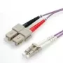Cabo de fibra ótica VALUE 50/125µm OM4, LC/SC, violeta 10m (21.99.8768)