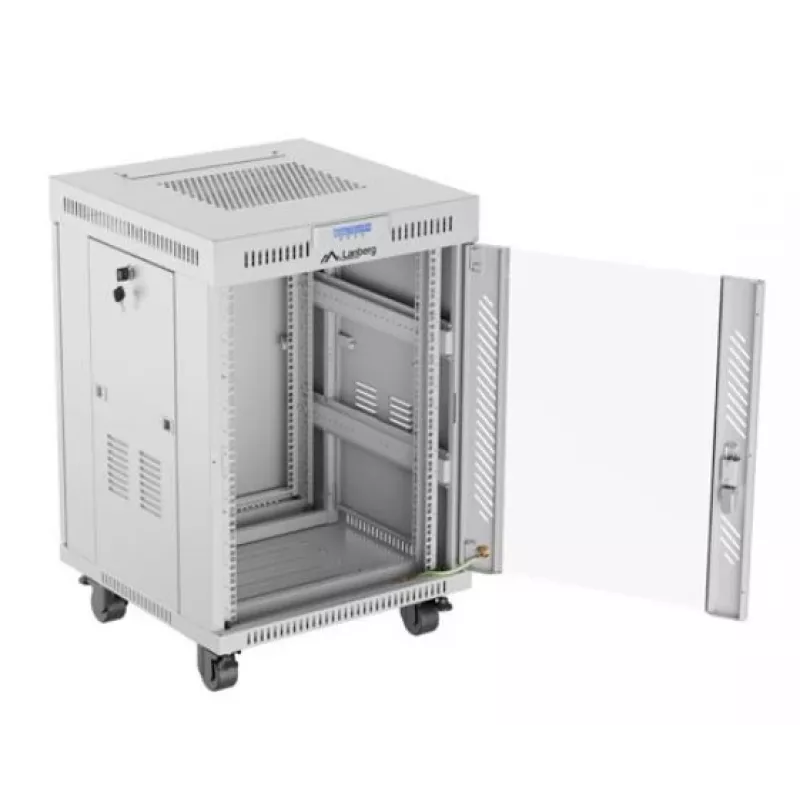 Armário rack Lanberg FF01-6615-12SL 15U rack autónomo Cinzento