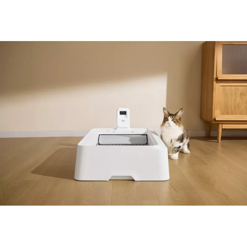 Caixa de areia autolimpante para gatos PETKIT T7-EU, branco