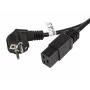 Cabo de alimentação CEE 7/7 - IEC 320 C19 16A VDE 1,8M preto