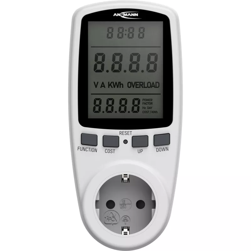 Medidor de consumo energético ANSMANN APM2 120-0007 com ecrã LCD