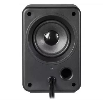 Altifalantes DEFENDER V11 11 W com fios 2.1 altifalantes satélite de secretária, USB 5 V, preto
