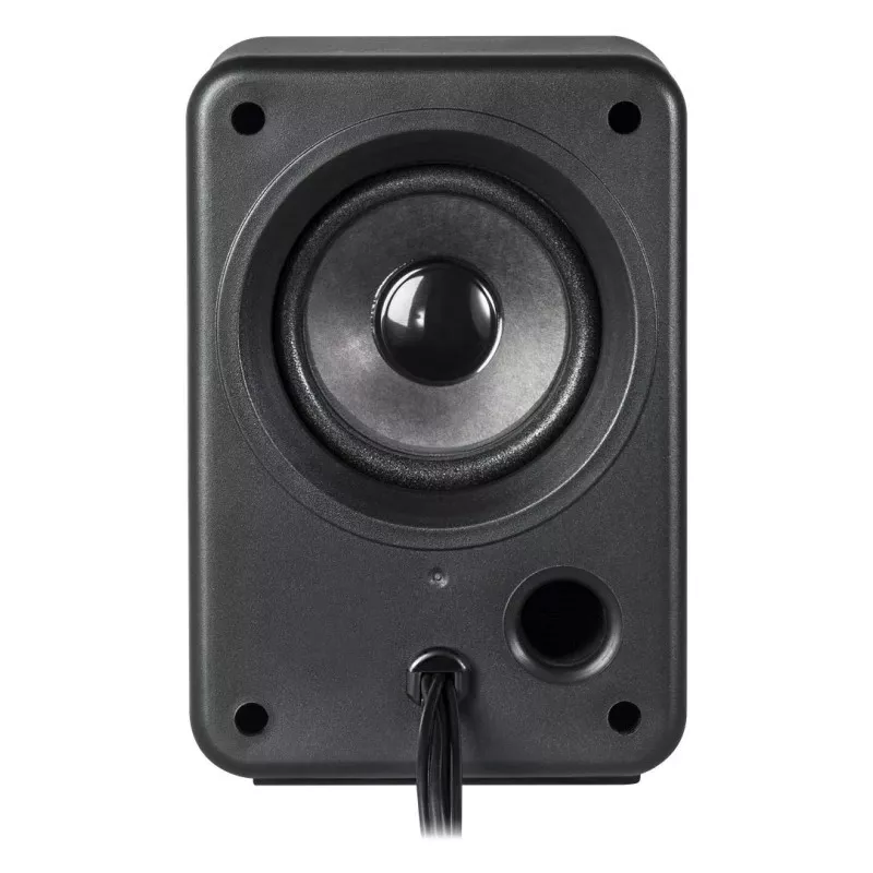 Altifalantes DEFENDER V11 11 W com fios 2.1 altifalantes satélite de secretária, USB 5 V, preto