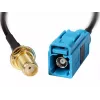 Cabo coaxial DeLOCK 88583 0,2 m Preto