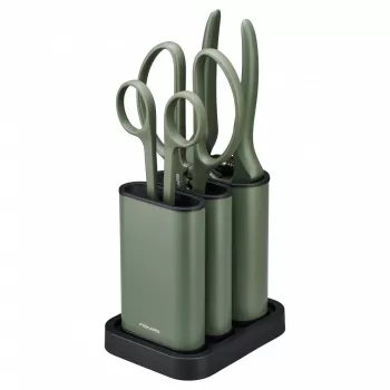 Conjunto de cuidados para plantas Fiskars 3 peças 1075317 — colher de mão, pá de plantação e cultivador para plantas em vaso e de jardim