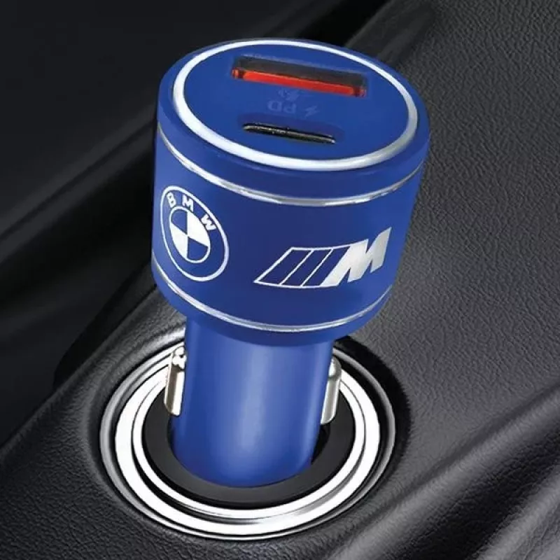 Carregador de automóvel 20W PD-QC 3.0 Fast Blue