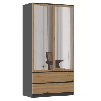 Topeshop SZAFA MALWA AN/AR L roupeiro de quarto 5 prateleiras 2 porta(s)