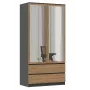 Topeshop SZAFA MALWA AN/AR L roupeiro de quarto 5 prateleiras 2 porta(s)