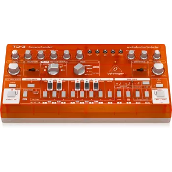 Sintetizador analógico Behringer TD-3-SB vermelho 9V DC