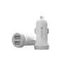 Carregador de automóvel Devia Smart Series Lightning 5V 3,1A USB duplo branco