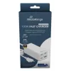 Carregador móvel MediaRange MRMA124 100W AC, 3x USB-C, entrada 100–240V, cabo de 1,5 m, branco