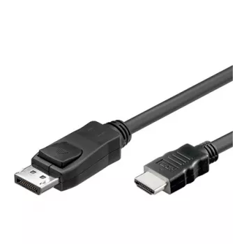 Adaptador de cabo Alcasa DP-HDMI 2 m DisplayPort para HDMI Type-A preto