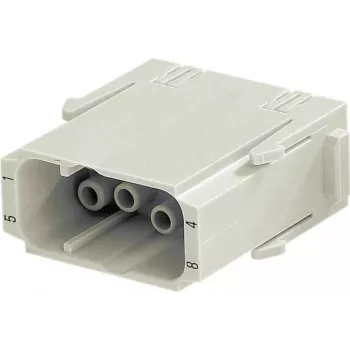 Conector Harting Han C-Modul bloco de contactos 09 14 008 3001 — 8 contactos de sinal + PE, crimp