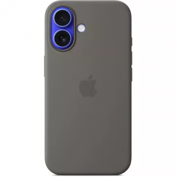 Capa Apple iPhone 16 Silicone com MagSafe Cinzento pedra