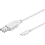Cabo USB Microconnect USBABMICRO0,60W USB 2.0 0,6 m USB A Micro-USB B branco