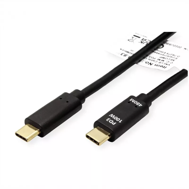 ROTRONIC-SECOMP VALUE - Cabo USB - USB-C de 24 pinos (macho) para USB-C de 24 pinos (macho)