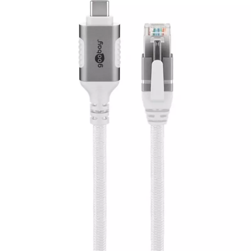 Goobay 74177 - Adaptador de rede cabo USB 3.1 Type-C Gigabit Ethernet 3 m - Placa de rede - 1.000 Mbps (74177)