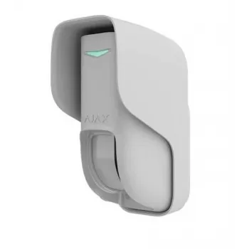 Detetor de cortina exterior Ajax 101441 — sem fios, detetor de movimento branco com características de cortina para proteção exterior