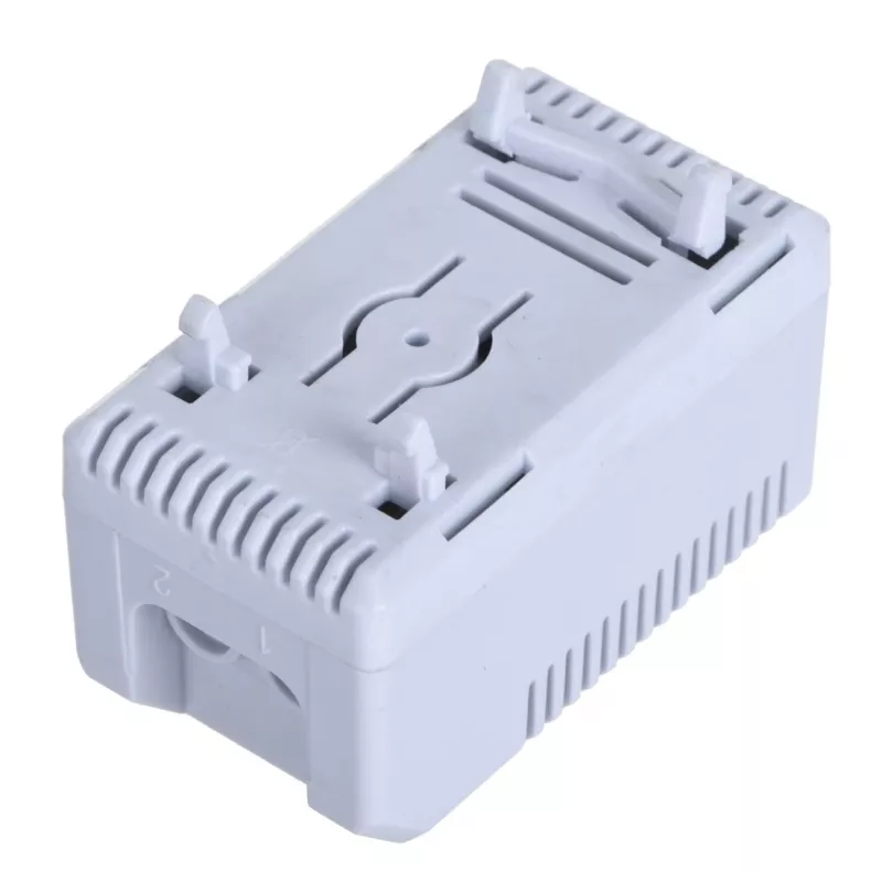 Termóstato Alantec KTS, botão rotativo, IP20, caixa em plástico, cinzento, -45–70°C, 60×33×43 mm