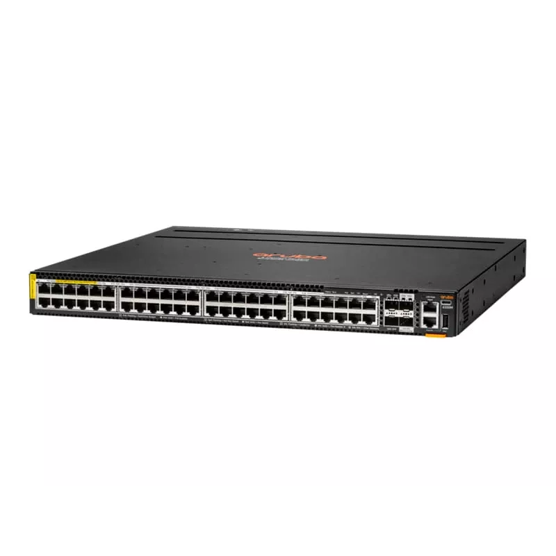 Switch de rede gerido HP Enterprise Aruba R8S90A 48x 5G Ethernet (100/1000/5000) PoE, consola RJ-45/USB-C, 880 Gbit/s