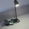 Candeeiro de mesa Tellur TLL151361 com carregador sem fios Qi e altifalante Bluetooth, iluminação ajustável