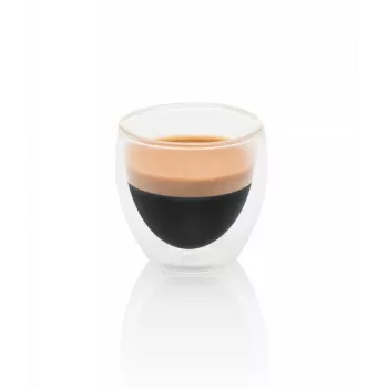 Conjunto de copos de café expresso Eta 80 ml transparente vidro borossilicato