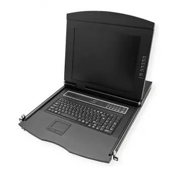 Consola de rack VALUE 26.99.0160 1U, 17 polegadas (43,2 cm) LCD 1280x1024, teclado/rato USB, preto