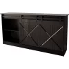Cómoda 160x80x35 GRANERO preto/preto brilhante