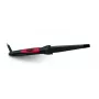 Esperanza SALMA EBL007 modelador de cabelo cónico, cilindro de cerâmica 13–25 mm, 25 W, cabo giratório de 1,7 m, preto/rosa