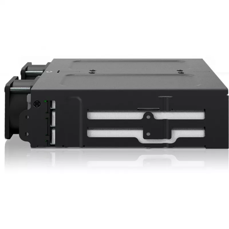 Icy Dock ToughArmor MB118VP-B - caixa de armazenamento - 6 x U.2/U.3 NVMe SSD, rack móvel para baía de 5,25, com SlimSAS SFF-8654 8i - 2.5 (6.4 cm)
