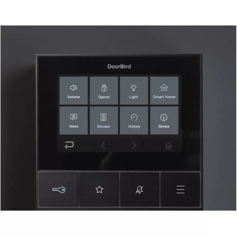 Videoporteiro IP DoorBird A1101 Black Edition — posto de porta para controlo de acesso de vídeo IP (modelo A1101)