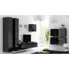 Armário de parede cama meble VIGO 50×50×30 cm, preto/preto brilhante
