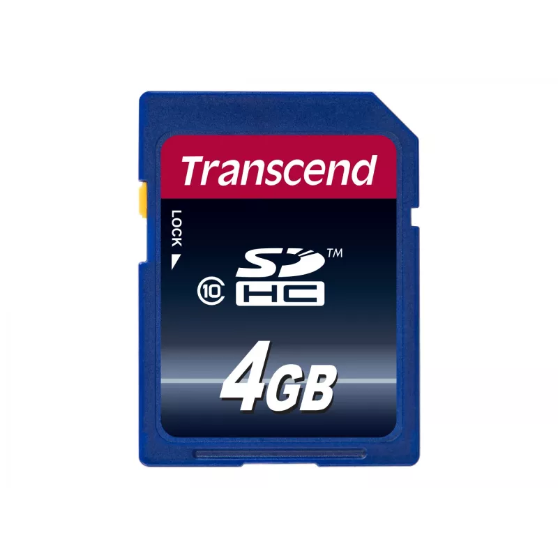 Memória flash Transcend 4 GB SDHC Classe 10 TS4GSDHC10
