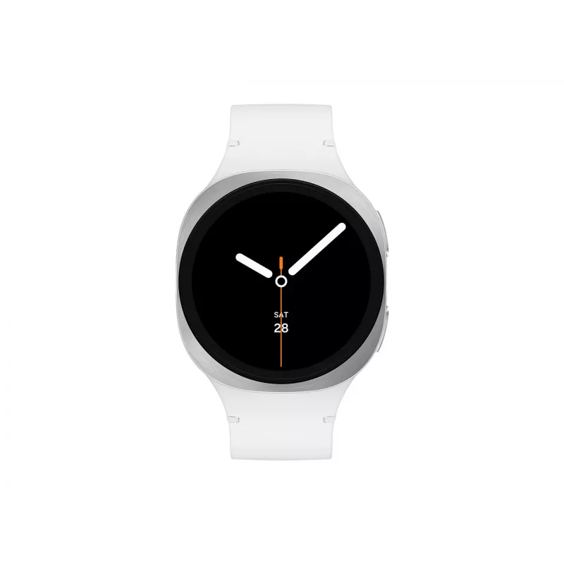 Samsung Galaxy Watch 8 3,3 cm (1,3 polegadas) AMOLED 40 mm digital 438 x 438 pixels ecrã tátil 4G prateado Wi-Fi GPS (satélite)