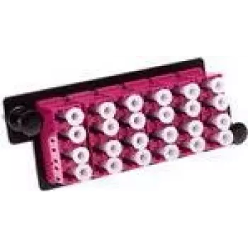 Placa adaptadora ACT FA2152 — 6×LC Quad, painel de patch de 24 fibras OM4