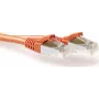 Cabo patch SFTP CAT6A ACT laranja 0,50 metros snagless com fichas RJ45