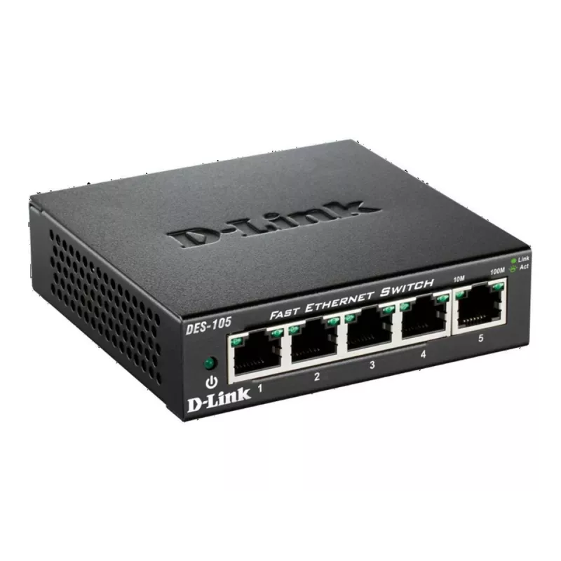 D-Link DES-105 Unmanaged L2 preto
