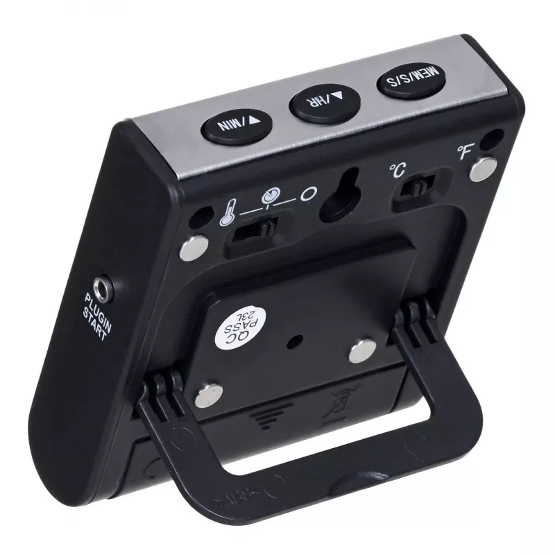 Termómetro alimentar GEFU sonda digital 0–250 °C, aço inoxidável, sensor de 16 cm