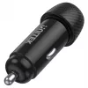 Carregador para automóvel Unitek P1400A com USB-C e USB-A, 38W, Quick Charge 3.0, entrada 12–24V, preto