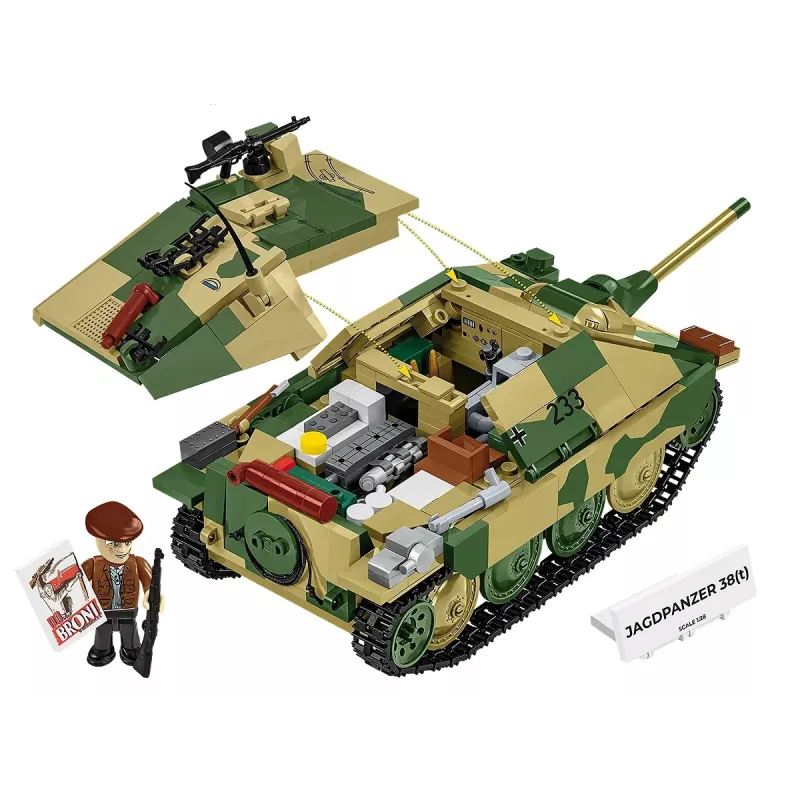 Conjunto de construção Cobi Blocks Jagdpanzer 38t Brave, 731 peças
