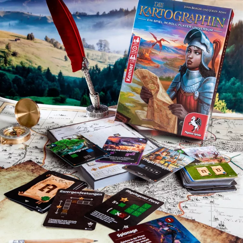 Pegasus Spiele Die Kartographin jogo de tabuleiro